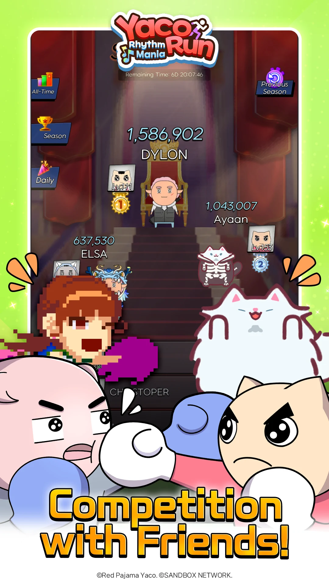 Yaco Run Rhythm - Cat SnackBar screenshot