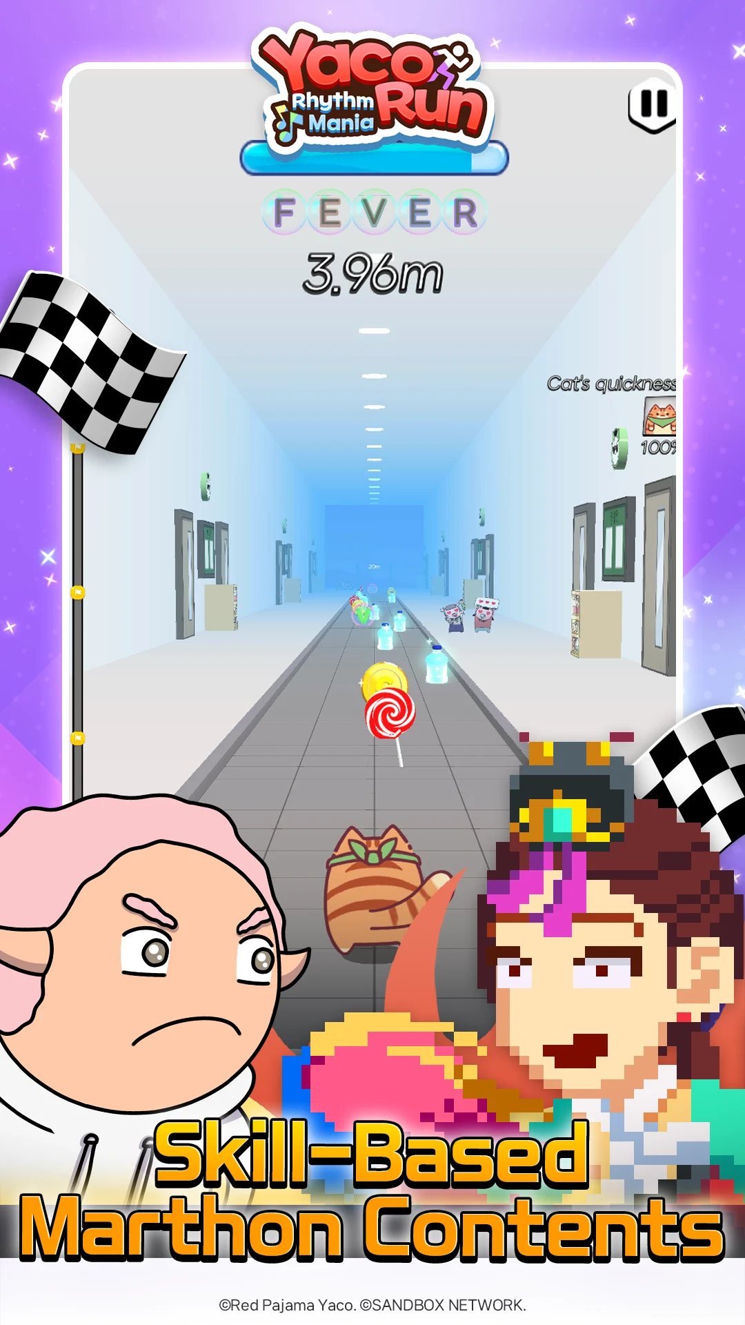 Yaco Run Rhythm - Cat SnackBar screenshot